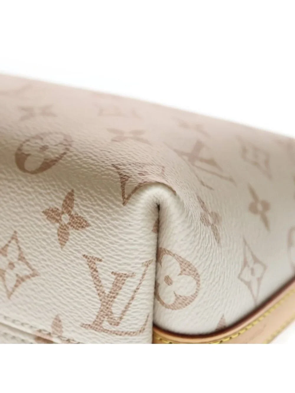 Louis Vuitton Monogram Dune Multipath 2-Way Shoulder Bag White Leather Gold